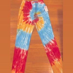 TYE DYE HIGH WAIST JEANS..BRAND NEW!!!